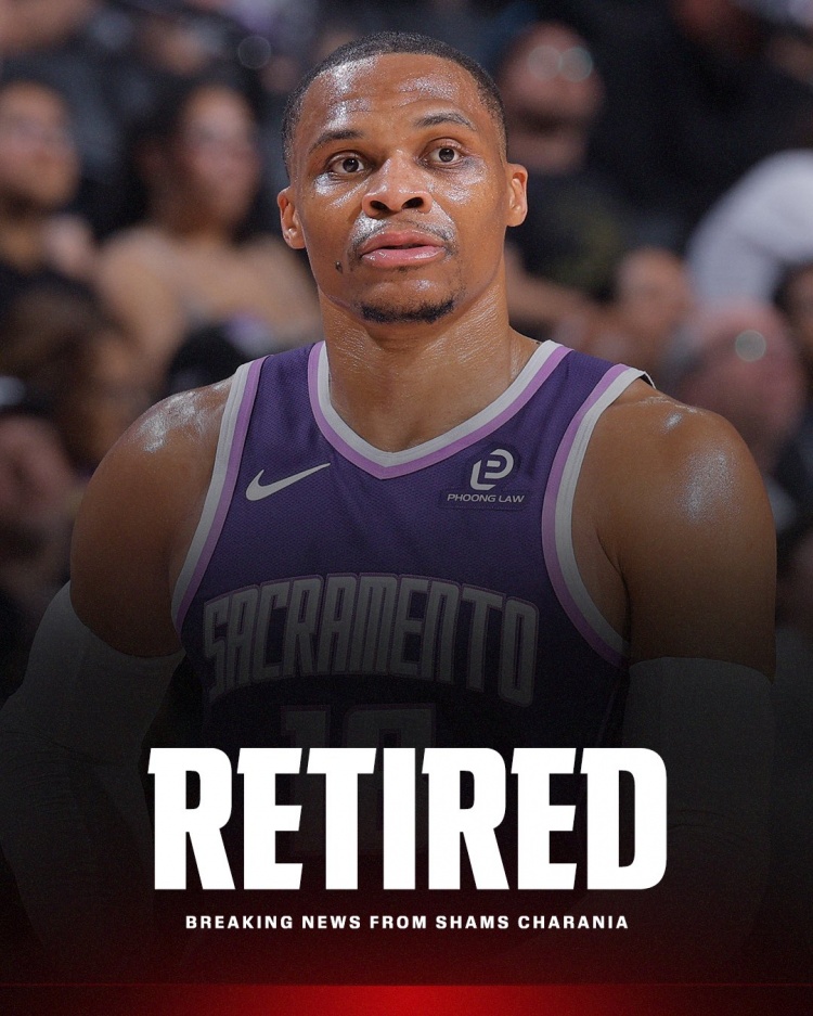威少自宣退役 历史三双王结束18年NBA生涯