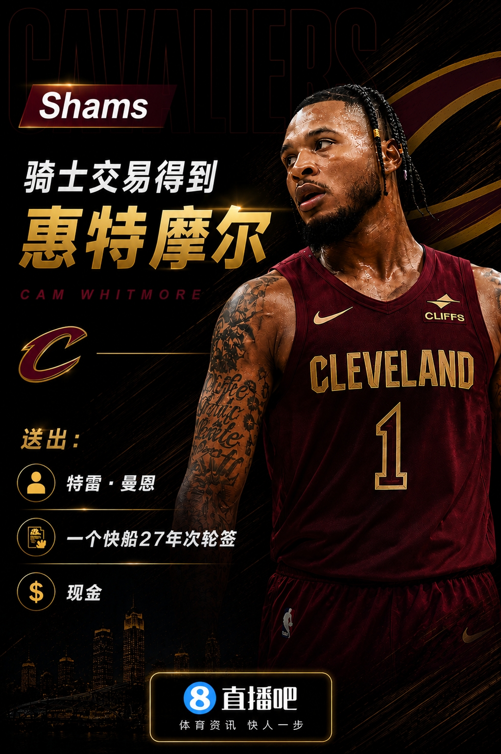 五方交易评级:骑士B+快船A-掘金C 五方交易评级:骑士B+快船A-掘金C