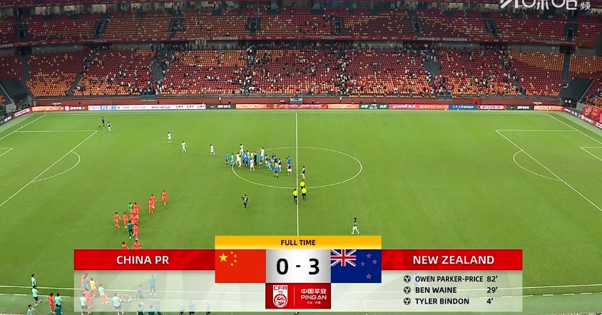 如何评价？国足上场3-0第173的马尔代夫，今天0-3第87的新西兰