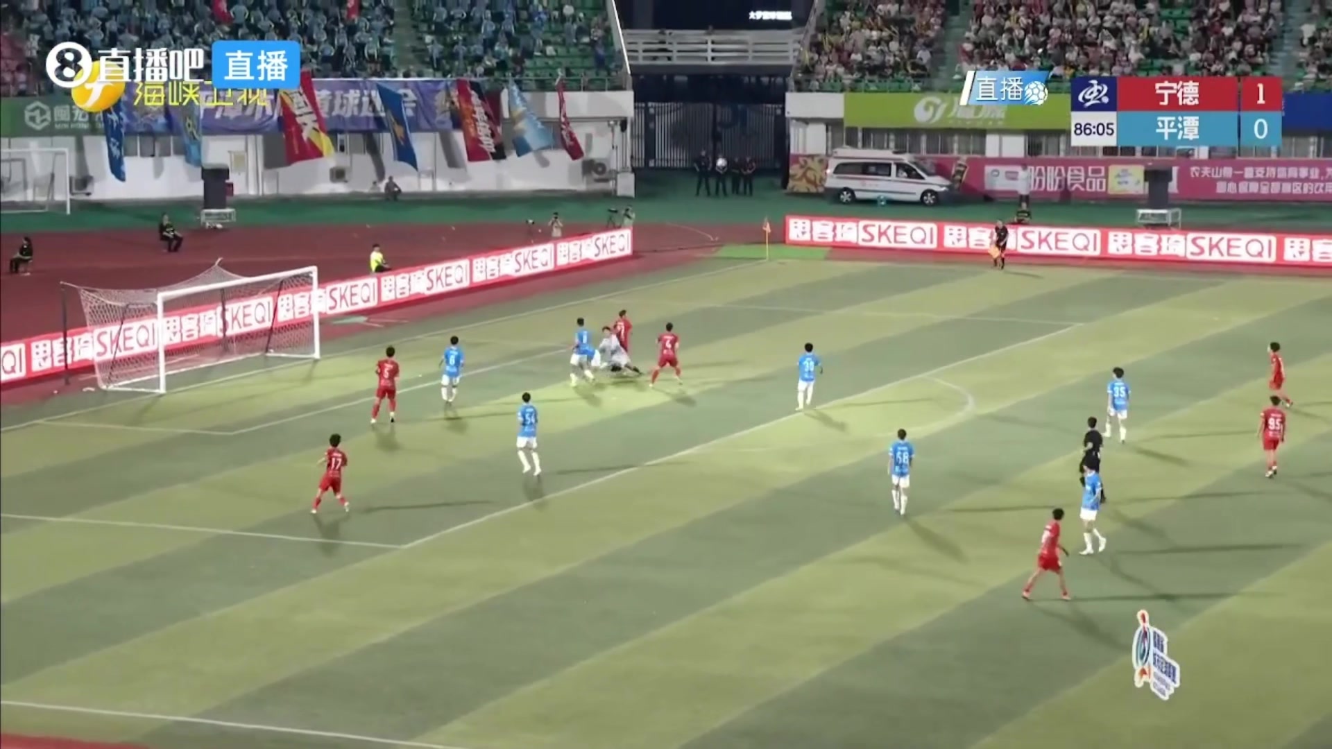 宁德队2-0平潭队!宁德队叶晨昕禁区外垫射破门